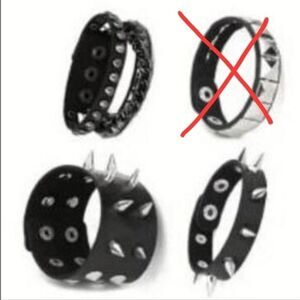 Spike bracelet bundle of Two